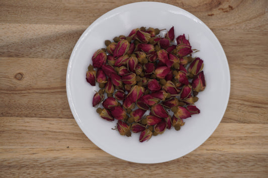 Dried Red Rose whole - Fragrant Floral Infusion | Handpicked Rose Bud Tea Blend  | Wildcrafted | Dried Herbs | Herbal Teas | Altar Supply