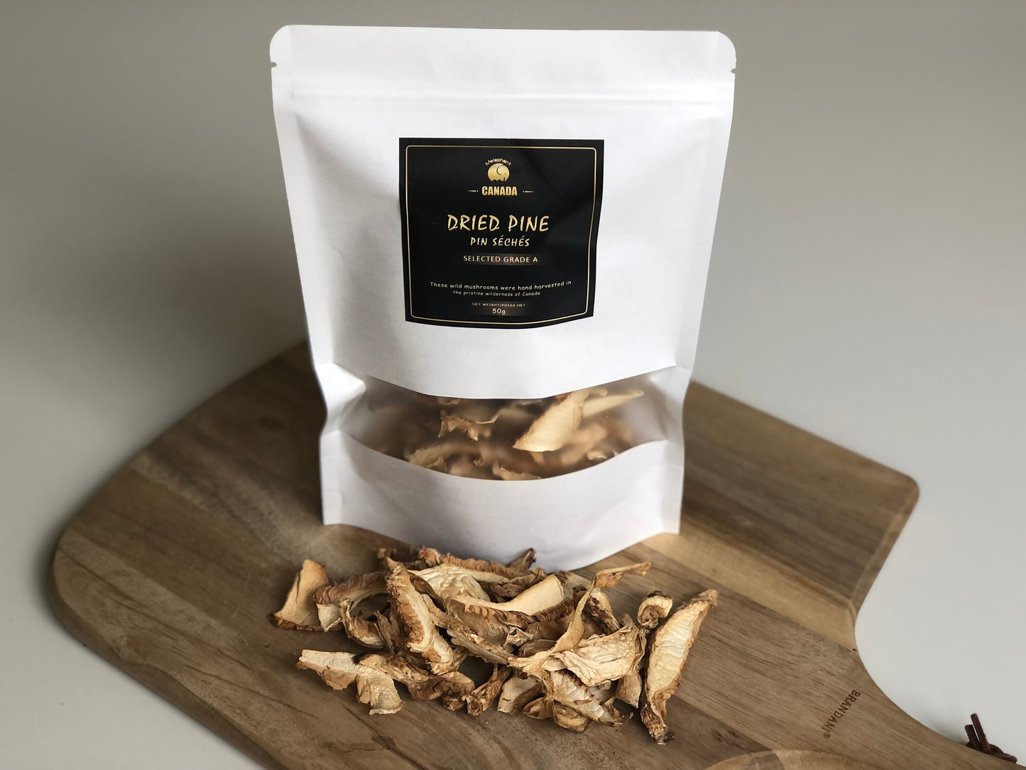 Canadian Pine Mushroom Slices | Dried | Wildcrafted | 50g |1.73 Oz.